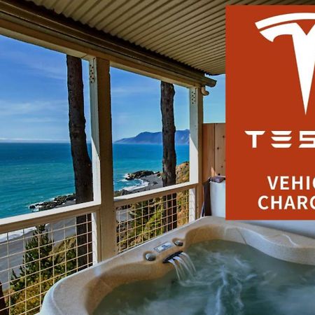 Amazing Oceanview 2 Bedroom Oceanfront! By Oceanviewhottubs Shelter Cove, Ca Tesla Ev Station Exteriér fotografie